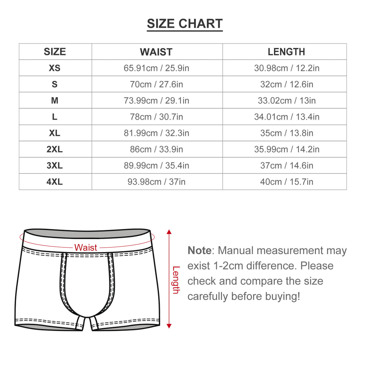 Couples — “Better Half” Men's Boxer Briefs