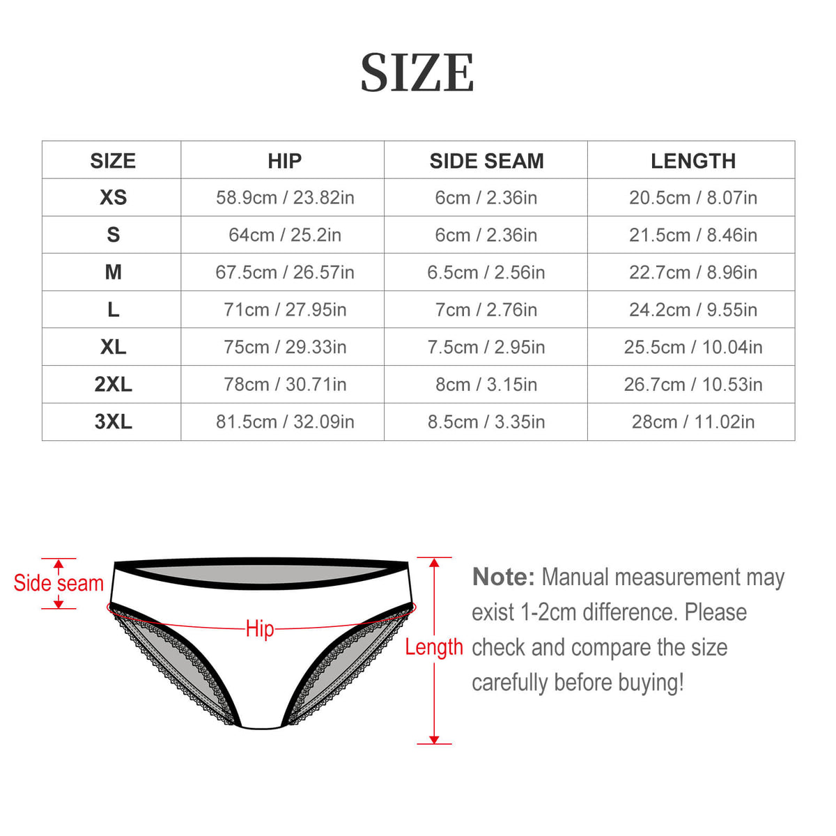 Singles — “Reserved” Women's Lace Briefs